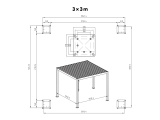 Pergola Reflect Premium dimensiuni