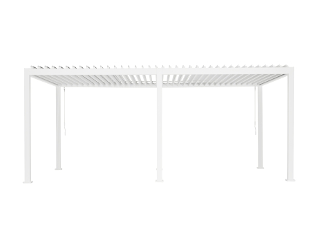 Privat: Pergola Reflect manuala pentru gradina si terasa, aluminiu, alb, 3×6 m