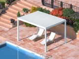 Pergola bioclimatica Pro 3x4 alb4