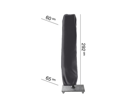 Husa mobilier gradina AeroCover pentru umbrela de terasa, 292x65 cm, patrata, antracit